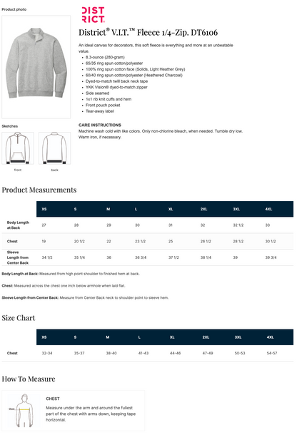 District Friday Flex 1/4 Zip Fleece